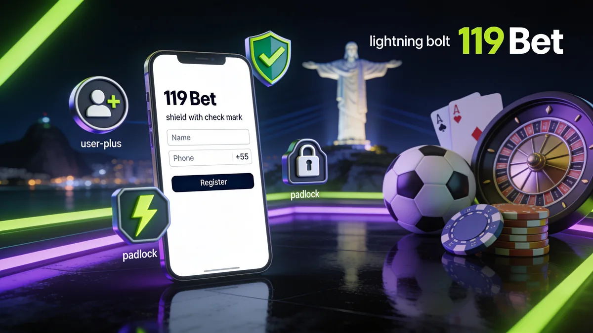 Como se cadastrar na 119 bet — 119 bet no Brasil